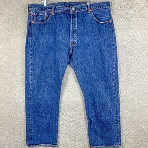 Levis 501 Jeans Mens‎ 42 Blue Button Fly Denim Western Cowboy Outdoor Casual